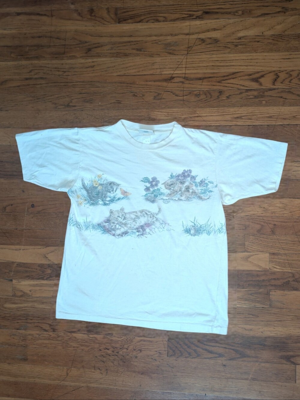 Vintage Northern Reflections Cat Kitty Cute Feline T-shirt Size Large